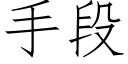 手段 (仿宋矢量字庫)