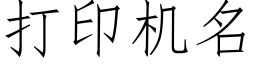 打印機名 (仿宋矢量字庫)