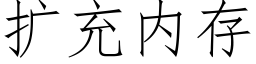 扩充内存 (仿宋矢量字库)