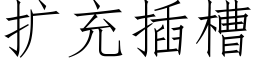 扩充插槽 (仿宋矢量字库)