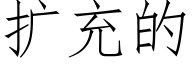 扩充的 (仿宋矢量字库)