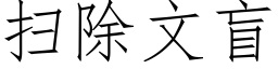 扫除文盲 (仿宋矢量字库)