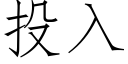 投入 (仿宋矢量字庫)