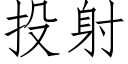 投射 (仿宋矢量字庫)