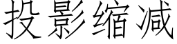 投影縮減 (仿宋矢量字庫)