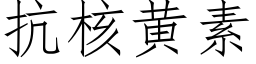 抗核黄素 (仿宋矢量字库)