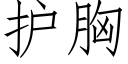 护胸 (仿宋矢量字库)