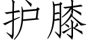 護膝 (仿宋矢量字庫)