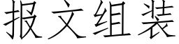 报文组装 (仿宋矢量字库)