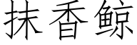 抹香鲸 (仿宋矢量字库)