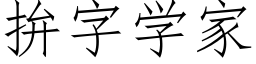 拚字学家 (仿宋矢量字库)