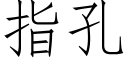 指孔 (仿宋矢量字库)