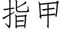 指甲 (仿宋矢量字庫)