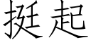 挺起 (仿宋矢量字库)