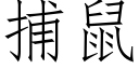 捕鼠 (仿宋矢量字庫)