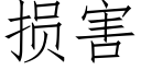 损害 (仿宋矢量字库)