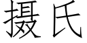 攝氏 (仿宋矢量字庫)