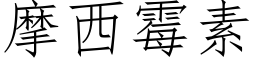 摩西霉素 (仿宋矢量字库)