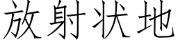 放射状地 (仿宋矢量字库)