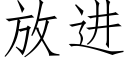 放進 (仿宋矢量字庫)