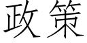 政策 (仿宋矢量字庫)