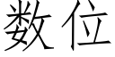 數位 (仿宋矢量字庫)