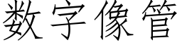 数字像管 (仿宋矢量字库)