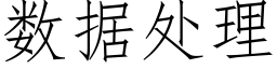 數據處理 (仿宋矢量字庫)