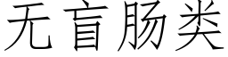 無盲腸類 (仿宋矢量字庫)