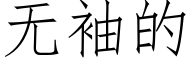 無袖的 (仿宋矢量字庫)