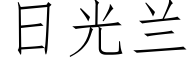 日光蘭 (仿宋矢量字庫)