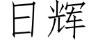 日辉 (仿宋矢量字库)