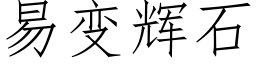 易變輝石 (仿宋矢量字庫)