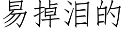 易掉淚的 (仿宋矢量字庫)