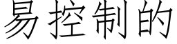 易控制的 (仿宋矢量字庫)