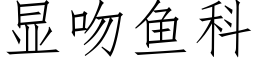 顯吻魚科 (仿宋矢量字庫)