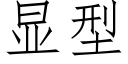 显型 (仿宋矢量字库)