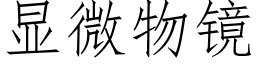 顯微物鏡 (仿宋矢量字庫)