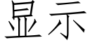 显示 (仿宋矢量字库)