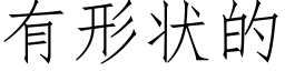 有形状的 (仿宋矢量字库)