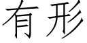 有形 (仿宋矢量字庫)