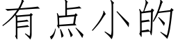 有点小的 (仿宋矢量字库)