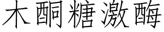 木酮糖激酶 (仿宋矢量字庫)