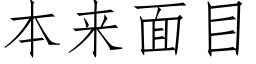 本来面目 (仿宋矢量字库)