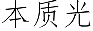 本质光 (仿宋矢量字库)