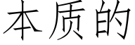 本质的 (仿宋矢量字库)