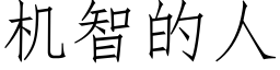 机智的人 (仿宋矢量字库)