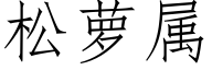 松萝属 (仿宋矢量字库)