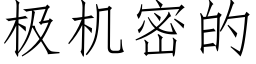 极机密的 (仿宋矢量字库)