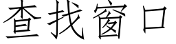 查找窗口 (仿宋矢量字庫)